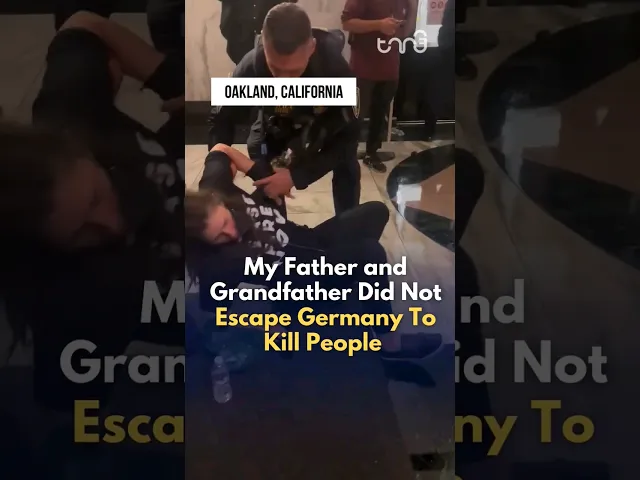 ⁣This woman is one of the 300 Jewish protesters arrested in Oakland, California