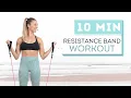 Download Lagu 10 min RESISTANCE BAND WORKOUT // Full Body Fitness Routine