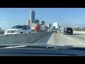 Driving in Austin Texas On I-35 North through Austin
