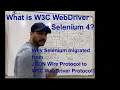 Selenium 4 - What is W3C WebDriver Architecture No More JSON Wire Protocol