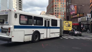 MTA NYC Bus M101-Limited bus turning onto 3rd Ave