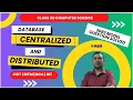 Centralized vs Distributed Database System Class 12 Computer Notes in Nepali DBMS Lecture