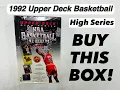 1992 - 93 Upper Deck Basketball Box opening AMAZING pulls Go get one