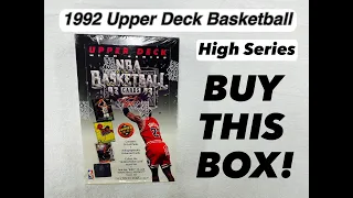 1992 - 93 Upper Deck Basketball Box opening AMAZING pulls Go get one