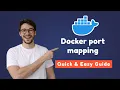 Docker Tutorial For Beginners How to map ports in a container Port mapping simply explained