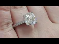 Tiffany Co 5 40 ct Platinum NOVO Cushion Cut Diamond Engagement Ring 5 16 Rtl 460k