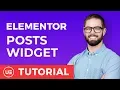 Elementor Widgets - Posts Widget for Elementor
