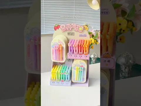 Cutest Fruit Scented Highlighter 🌸🎀 #pinteresty #unboxing #kawaii #stationery #highlighter