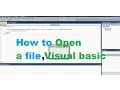 Opening files in visual basic vb 2010