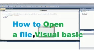 Opening files in visual basic vb 2010