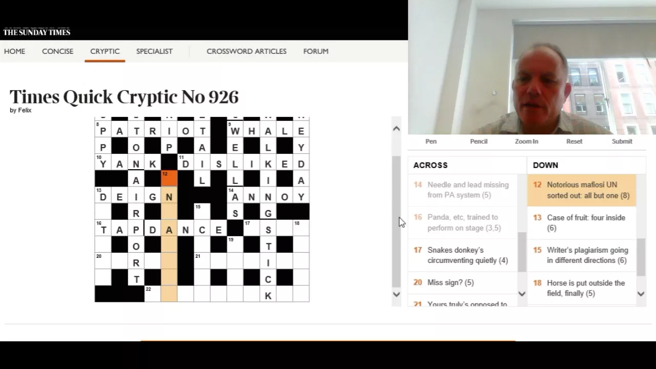 Cracking the (Quick) Cryptic on 26th September