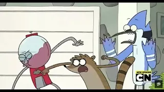 Rigby Punches Benson 