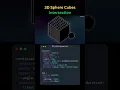 3D Sphere Cubes Intersection in Pure CSS