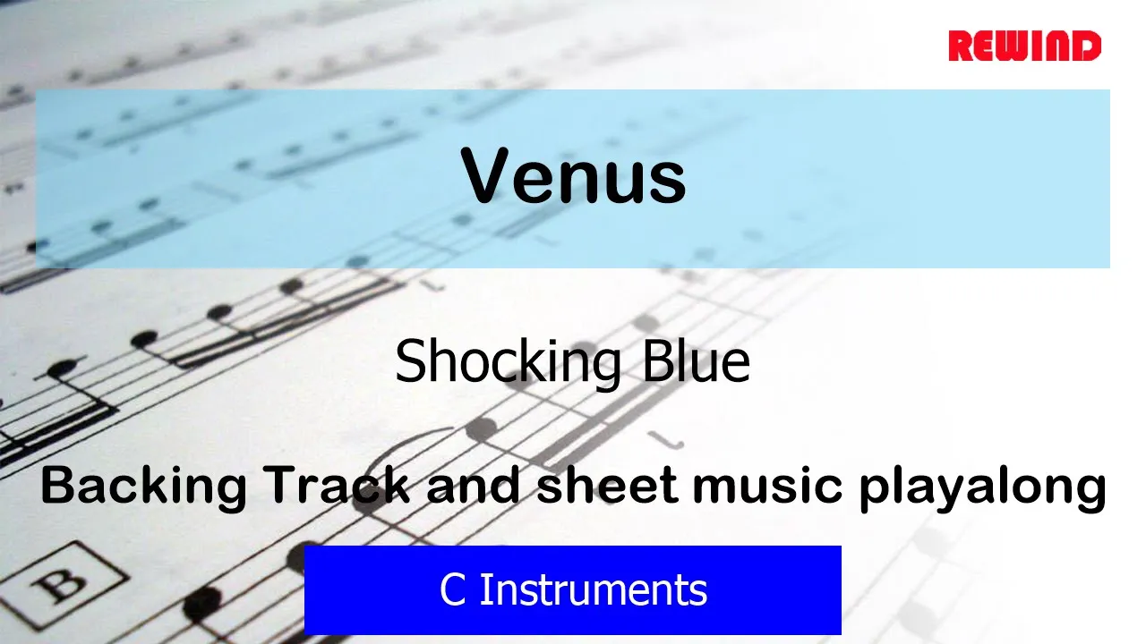 Shocking Blue : Venus : C Instruments (High Octave) Playalong