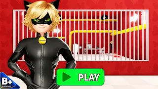 CAT NOIR PRISON RUN Obby New Update - Roblox All Bosses Battle FULL GAME Walkthrough All Items