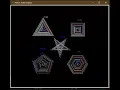 5 shapes polygons and a star using Python turtle
