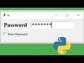 How to Hide or Show Password in Python GUI Tkinter