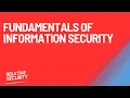 Information Security Fundamentals What You NEED To Know
