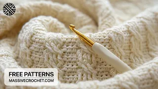 SUPER EASY-TO-FOLLOW Crochet Pattern! ⭐️ NEW Crochet Stitch for Baby Blanket, Bag and Scarf
