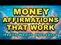 Money Affirmations That Work Affirmations for Positive Thinking Positive Affirmations Wealth
