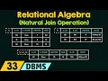 Relational Algebra Natural Join Operation