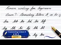 Cursive Writing for Beginners - Lesson 7 Connecting Letters b a to z AthysCalligraphy