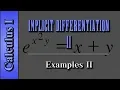 Calculus I Implicit Differentiation Level 2 of 2 Examples II