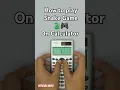 Playing Snake game on calculator