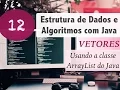 Estrutura de Dados e Algoritmos com Java Vetores e Arrays API Java ArrayList