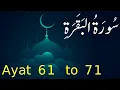 Download Lagu Surah Baqarah  Ayat   61      to      71  (HD)