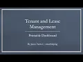 Tenant and Lease Management Template