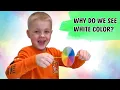 How to make a spinner Why do we see white color
