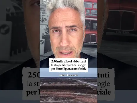 MA STIAMO IMPAZZENDO?! Distruggere la natura per far progredire l'AI...