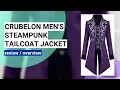 Reviewing the Crubelon Men s Steampunk Vintage Tailcoat Perfect for Halloween