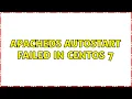 ApacheDS autostart failed in CentOS 7