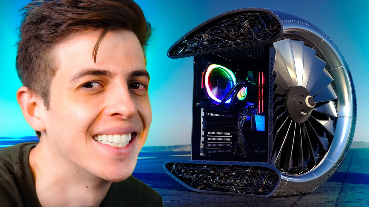 UM PC DENTRO DO MOTOR DE AVIÃO (Parte 1)