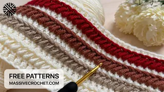 VERY EASY Crochet Pattern For Beginners LOVELY Crochet Stitch For Baby Blanket Bag 