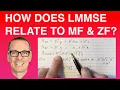 How Does LMMSE Estimation Relate to Matched Filtering and Zero Forcing?