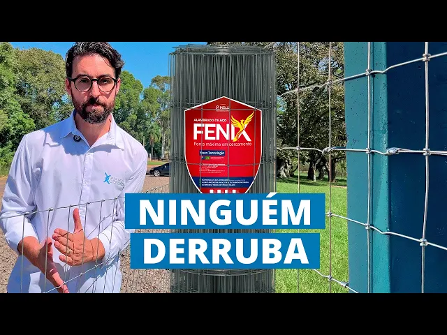 Vídeo do produto - Alambrado de aço Fênix - Malha 10x10cm - Fios de Aço 2,50mm - 50m
