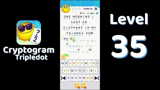 Cryptogram Tripledot Level 35 Answer SolutionGuruji