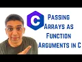 C Programming Tutorial for Beginners - Passing Arrays as Function Arguments in C