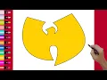 How to Draw Wu Tang Clan Logo - Easy Step by Step