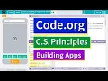 Building an App Canvas Painter Lesson 17 3 Tutorial with Answers Code org CS Principles
