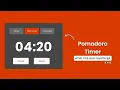 Pomodoro Timer in HTML CSS JavaScript Doxa Dev