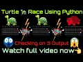 Turtle Race Using Python Python Library