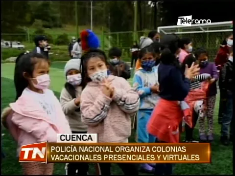 Policía Nacional organiza colonias vacacionales presenciales y virtuales