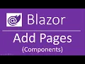 Blazor Create New Pages Components
