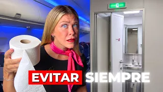Qué deberías HACER en el BAÑO del AVIÓN dependiendo de TU PROBLEMA