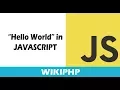 Hello World in JavaScript Part - 2