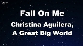 Download Karaoke♬ Fall On Me - Christina Aguilera, A Great Big World 【No Guide Melody】 Instrumental MP3